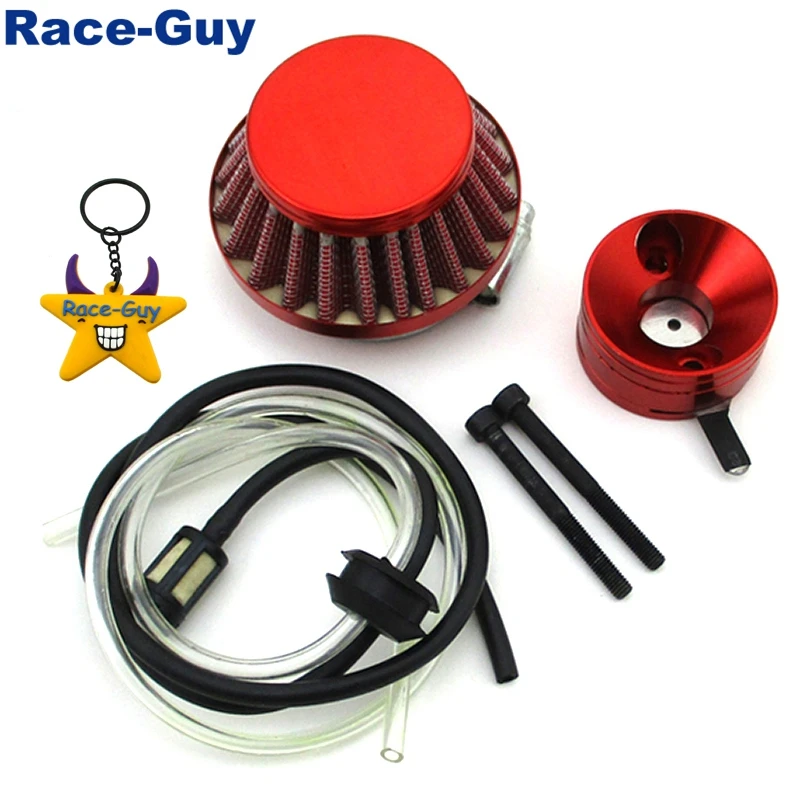 Красный 44 мм воздушный фильтр + адаптер Vstack шланг для мини-квадроцикла