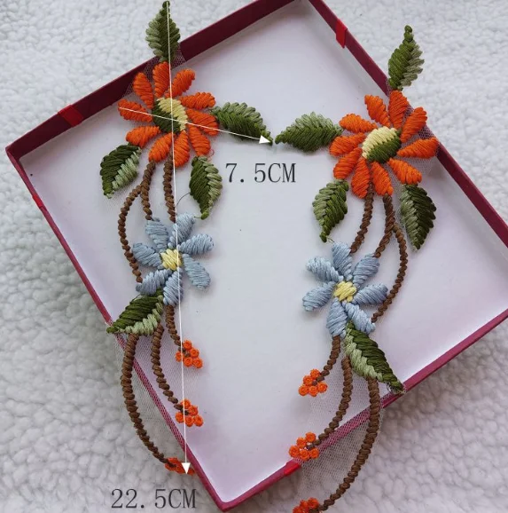 Нашивки с красными цветами для вышивки аппликация кристаллами нашивки шитья