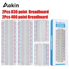 Макетные платы, 4 шт. в комплекте, 2 шт., 830400 точек, без пайки, прототип Pcb точечный без пайки, прототип для набора Arduino для самостоятельной сборки