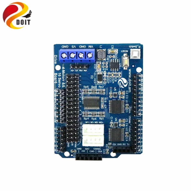 2ch 4ch DC мотор драйвер 16 способ сервопривод щит для Arduino 2wd 4wd RC умный робот танк Автомобиль DIY Роботизированная рука робототехники
