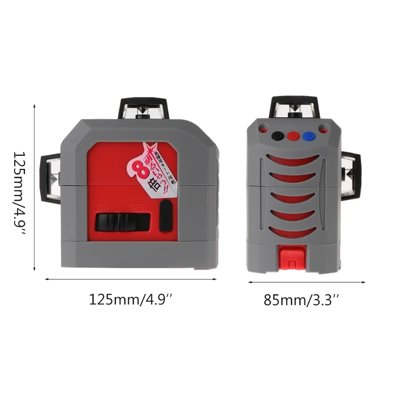 

3D Laser Level 360 Degree 12 Line Self-Leveling Tool 65ft 20m for Construction