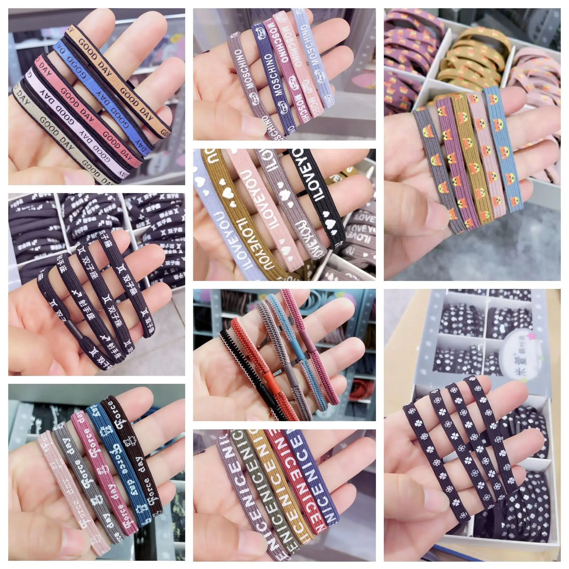 5 шт. Корейская версия нового парикмахерского ряд высокоэластичных простой hairline