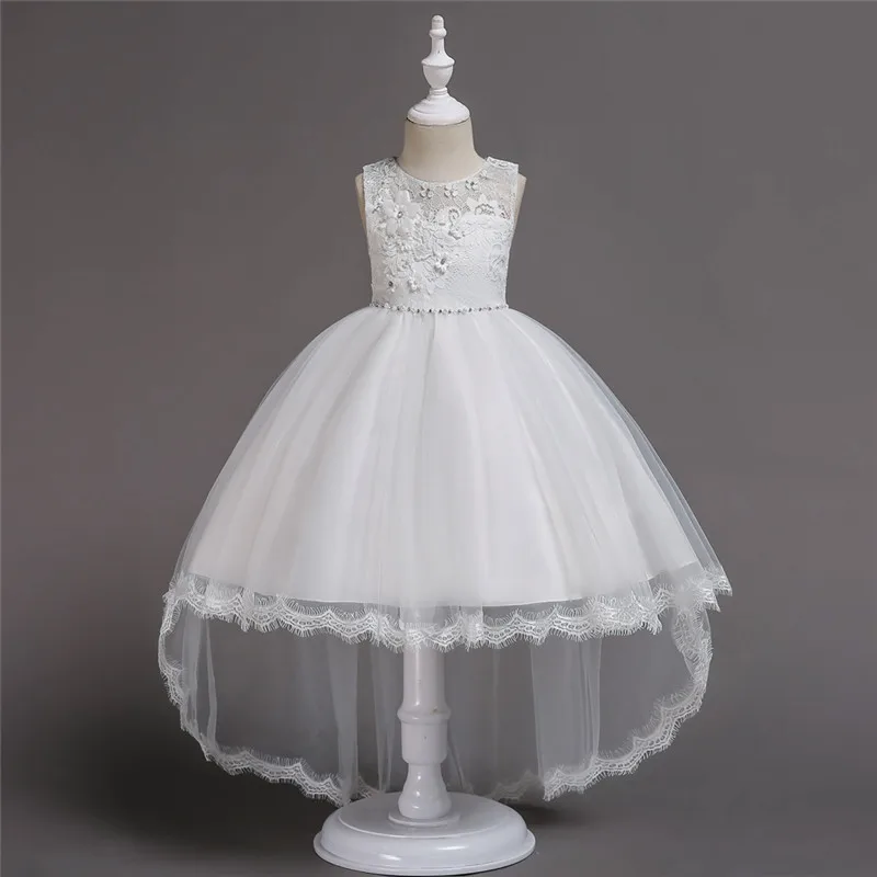 Lovely Lace Flower Princess Dress for Girl 0-12 Y Baby Yellow Wedding Party Tulle Vestido Kids Birthday Clothes BW124 | Детская одежда