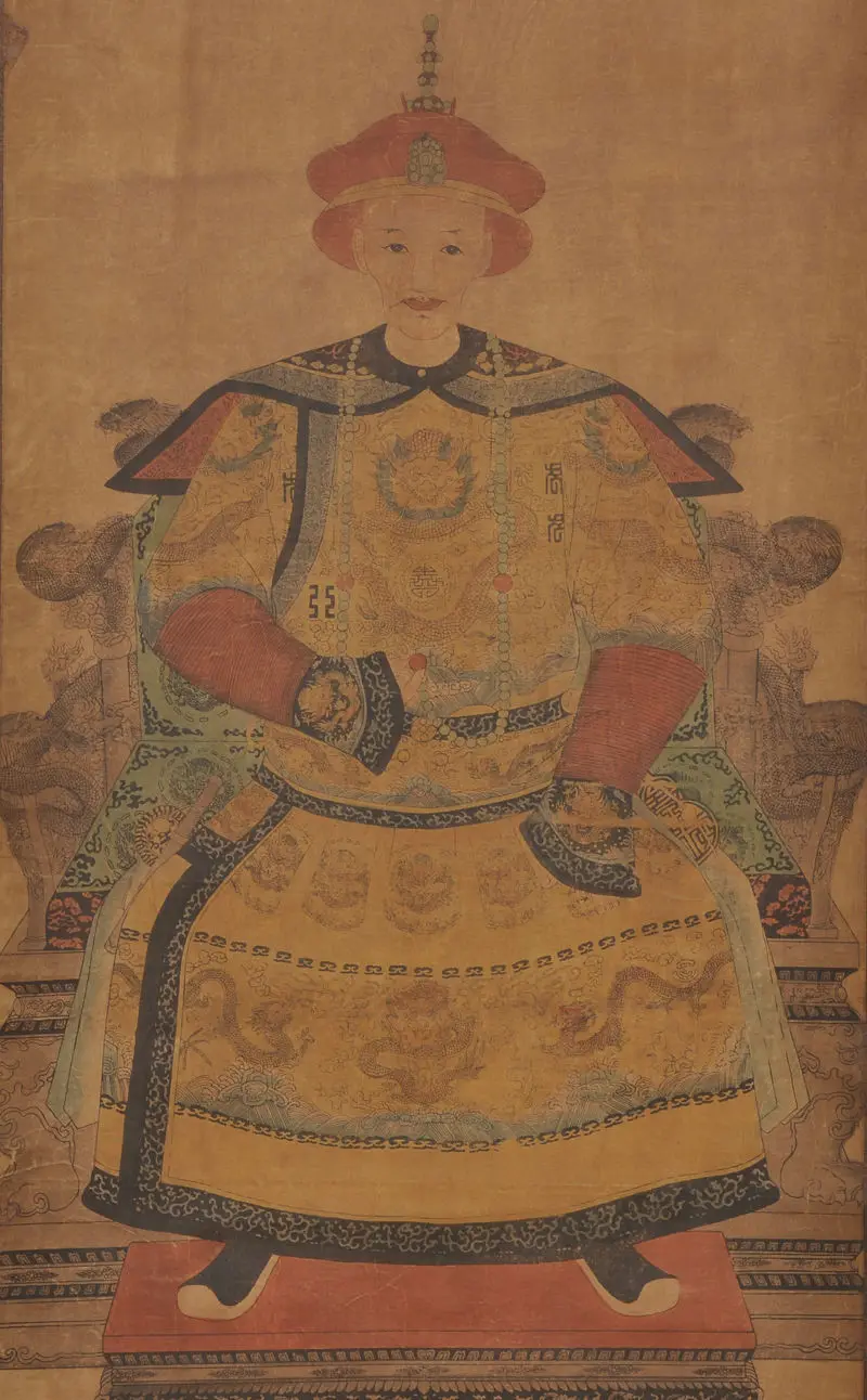 Изысканная Китайская классическая живопись свитка император династии Цин дао