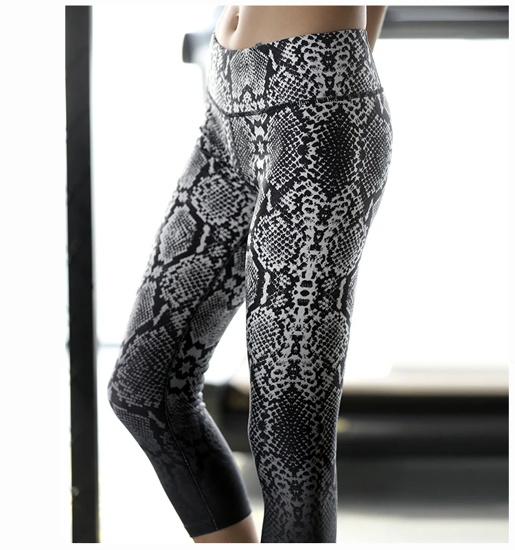 CrazyFit женские штаны для йоги и бега, Профессиональные Спортивные Компрессионные Капри, колготки, удобные штаны для йоги с принтом