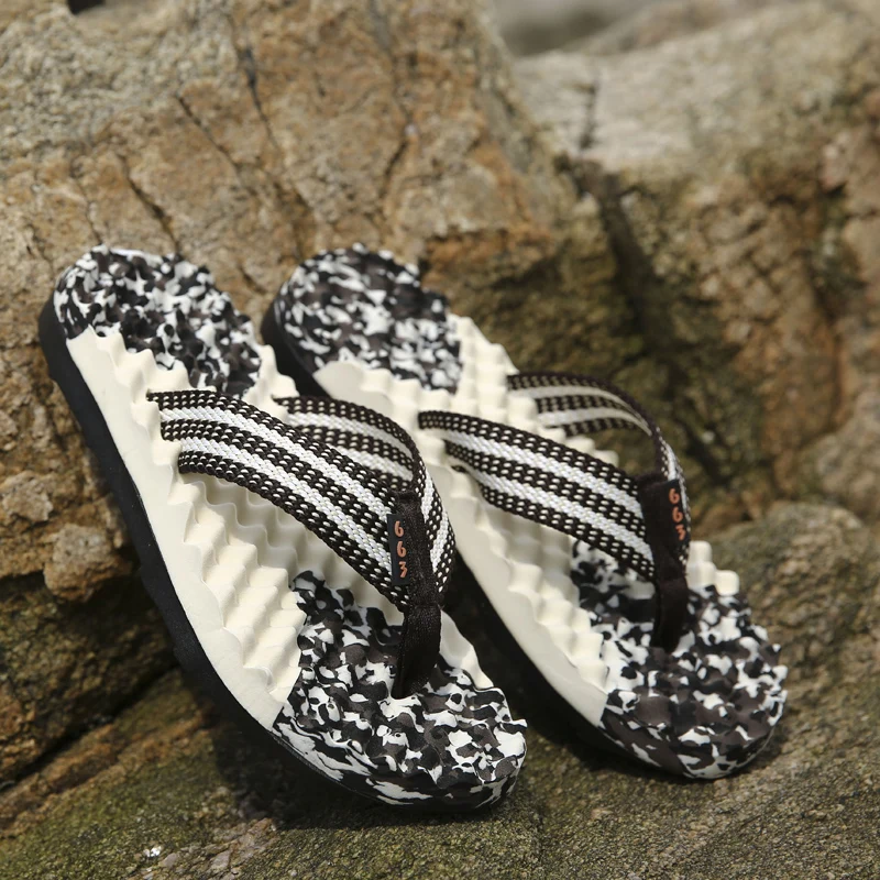 Мужские шлепанцы ручной работы Летние удобные из натуральной кожи BF45 2019|sandals