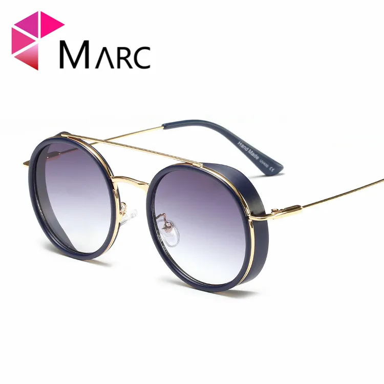 Круглые Солнцезащитные очки в стиле ретро высококачественные дизайнерские