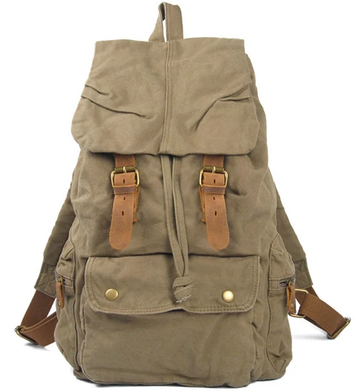 Army Green Модная новинка, военные холщовые рюкзаки для девочек-подростков, Модный женский рюкзак, школьная сумка для путешествий, M319 - Цвет: Army Green