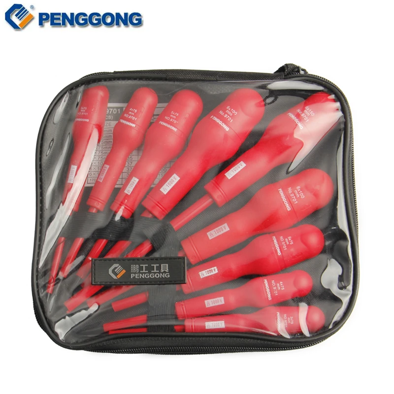 Набор изолированных отверток 9 шт. специальные магнитные точные инструменты для