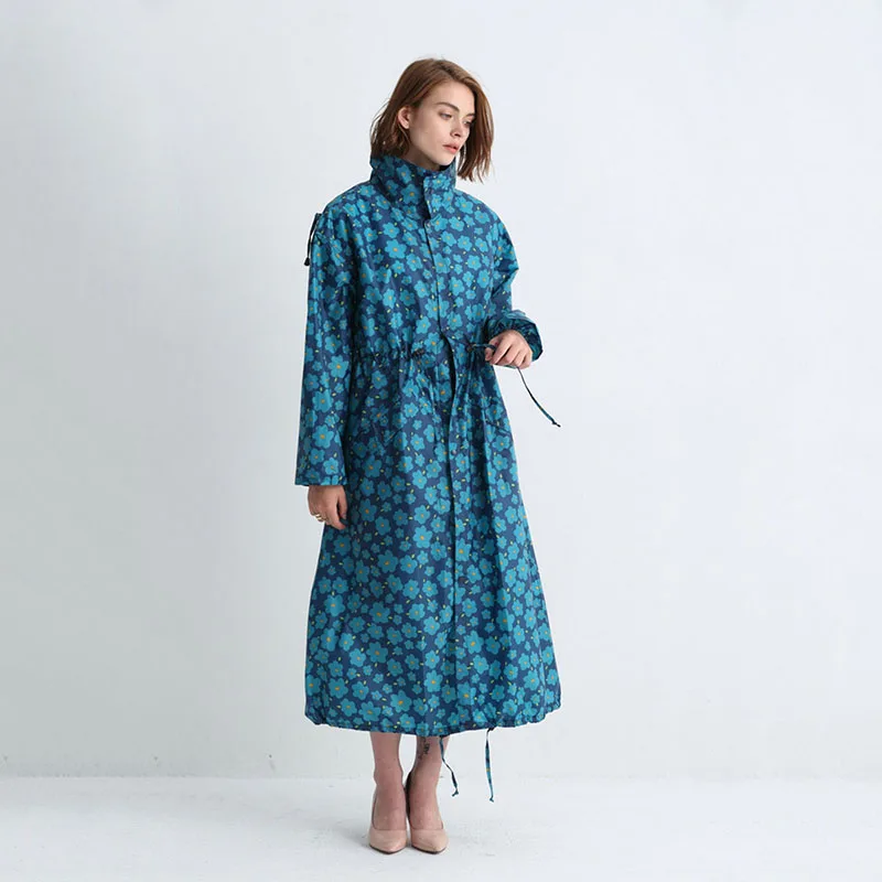 Style 03 Женский плащ с капюшоном, длинный дождевик, дышащий плащ-дождевик непромокаемый дождевик - Цвет: Style 03