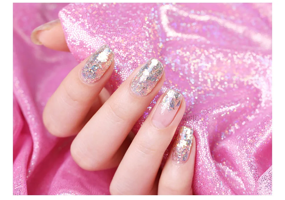 BORN PRETTY 1 г/кор. Красочные Блестки для ногтей Блестки Блестящие неравномерные блестки хлопья порошок ногтей искусство для декора