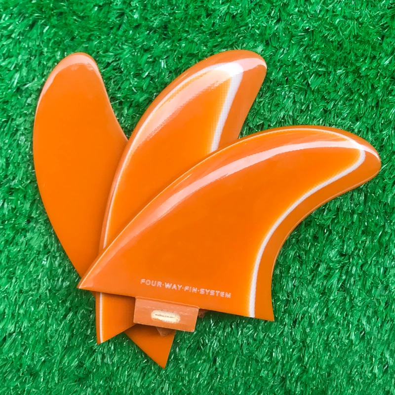 Оранжевые пластины для серфинга ручной работы из стекловолокна одинарные | Спорт
