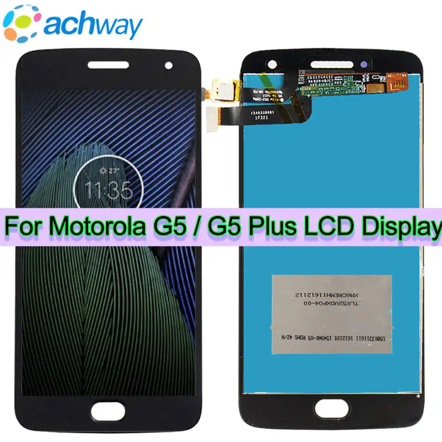 Сменный сенсорный ЖК экран для Motorola MOTO G5 5 0 дюйма Plus XT1685 XT1670|Экраны мобильных