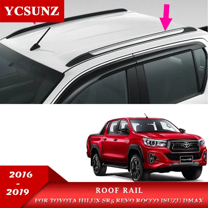Рейлинги на крышу для Isuzu D-max Toyota Hilux Revo Rocco двойная декоративная кабина