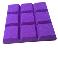 6pcspack recording studio soundproof sponge foam purple acoustic sponge