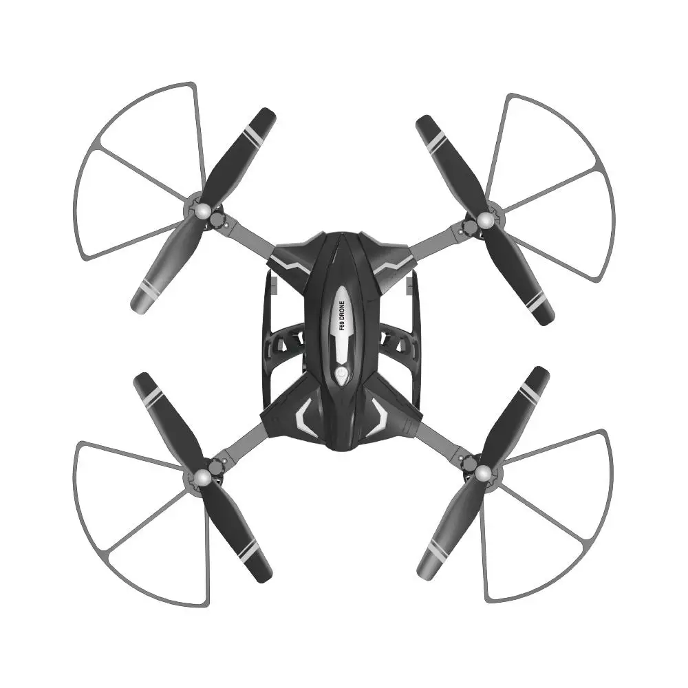 Квадрокоптер с дистанционным управлением F69 Wi-Fi FPV режим высокой фиксации время