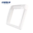 Водонепроницаемая Крышка для розетки Livolo стандарта ЕС, пластиковая декоративная для розетки, 4 цвета, C7-1WF-1, розетка в комплект не входит