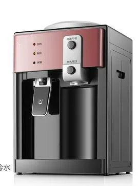 Ice water hot water 220V 500W Горячая/горячая холодная вода мини-Настольный Электрический автоматический питьевой воды кулер для Офис Кофе Чай бар - Цвет: Ice water hot water