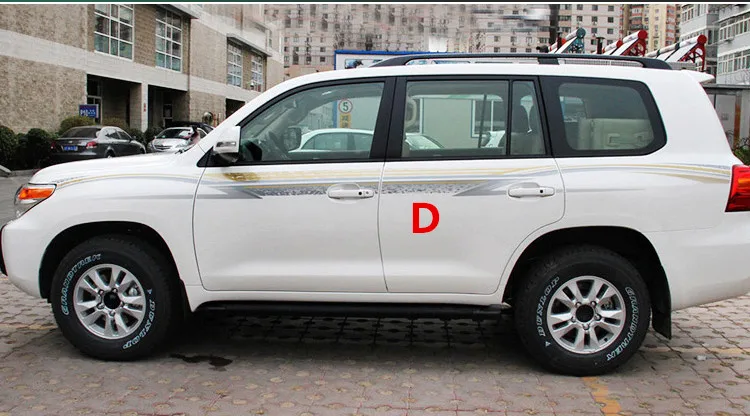 Luhuezu 3m наклейка на кузов автомобиля для Toyota Land Cruiser 200 LC200 2008- Аксессуары - Название цвета: TYPE D