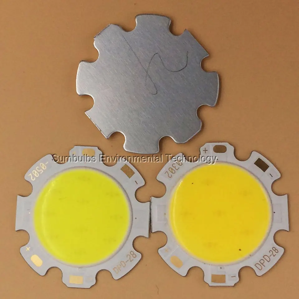 Круглые светодиодные лампы 10 шт./лот 28 мм 3 Вт 5 7 12 Вт|led chip|chip on boardled lamp |