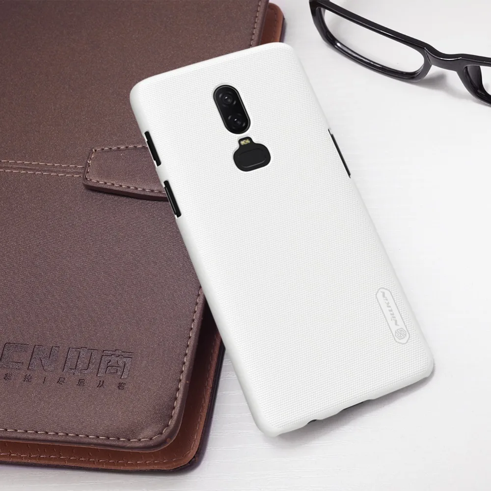 For OnePlus 6 Case Cover NILLKIN Hard PC Frosted Phone Bag One Plus A6000 A6003 Back Shockproof Protective Shield |