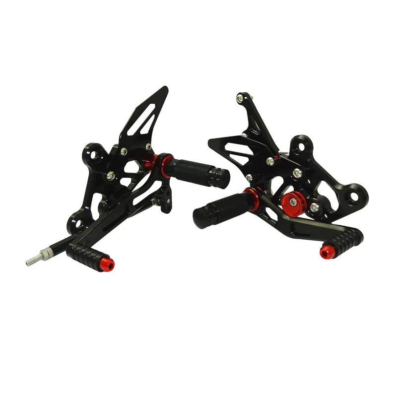 Black Waase GSXS750 15-18 Мотоцикл Регулируемый Rider Rearset переключения Сзади наборы подножки для Suzuki GSX-S 750 - Цвет: Black