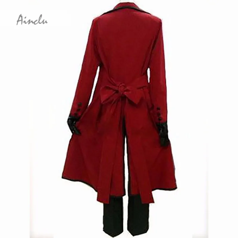 Ainclu Black Butler Kuroshitsuji смерть с косой Grell Sutcliff взрослых Косплэй костюм