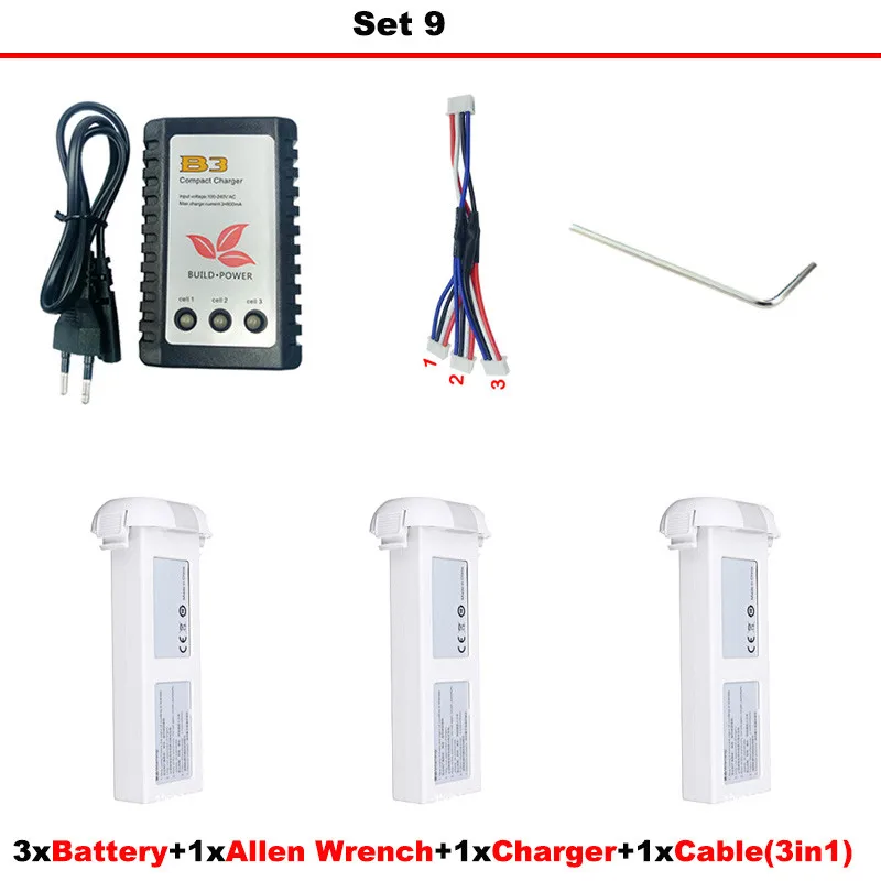 FIMI A3 RC Quadcopter запасные части 11,1 V 2000 mAh 3S аккумуляторная батарея Lipo RC батарея для RC беспилотная часть - Цвет: Set9