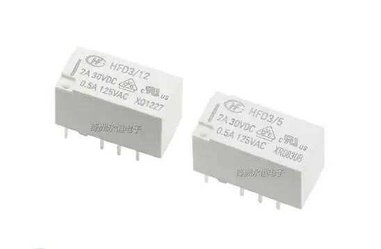 8 шт. HF реле HFD3 5VDC 12VDC 2A РЕЛЕ pin Реле 5 В/12VDC чувствительное|Реле| |