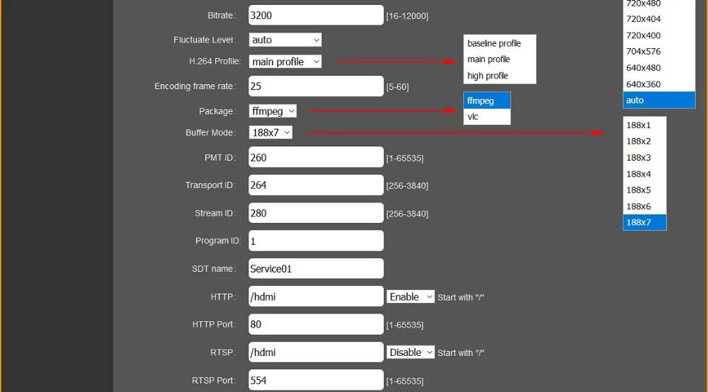 HEVC 1080 P 1080i HD HDMI к RTSP RTMP UDP HLS видео поток кодер IPTV потоковая трансляция в прямом эфире кодировщик H.265 H.264 передатчик