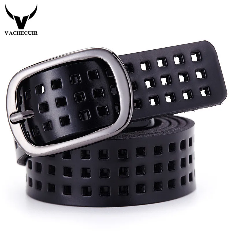 2017 фирменный женский ажурный кожаный ремень с пряжкой язычком дизайнерские