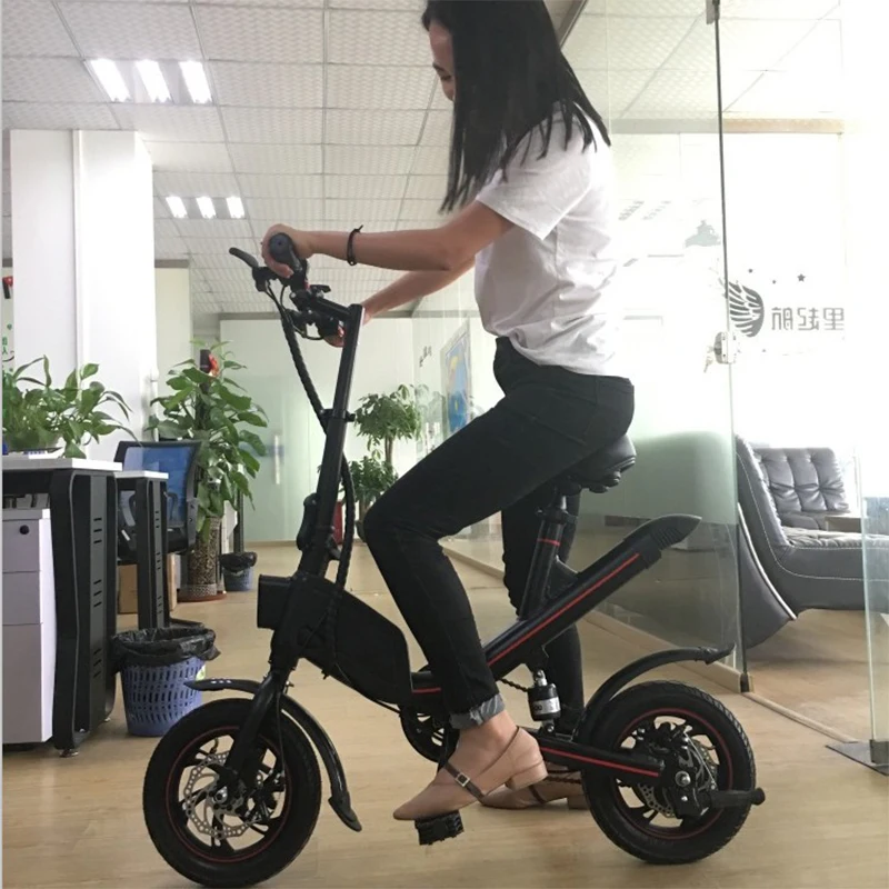 Складной электрический велосипед 36В литий ионный аккумулятор из алюминиевого