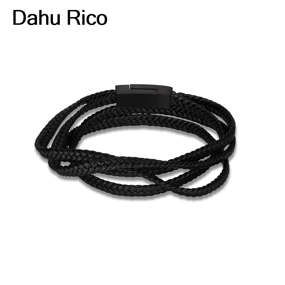 Кожа из нержавеющей стали в стиле панк рок богемные женские украшения браслет