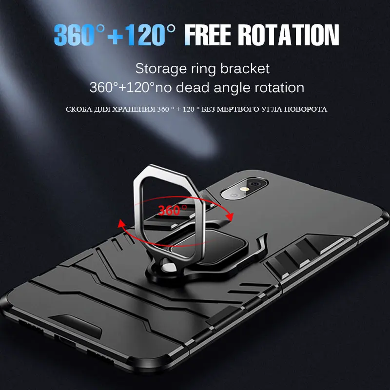 Роскошный противоударный чехол-броня на IPhone 6 6s 7 8 Plus силиконовый чехол для X XR XS Max