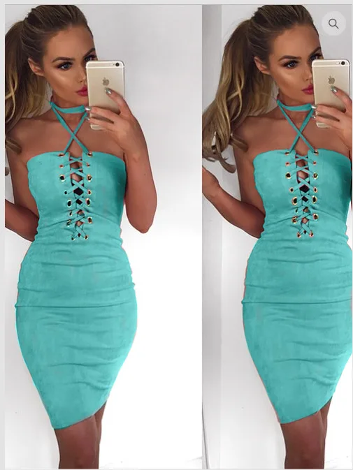 2017 Women Summer Sleeveless Slip Dresses Bandage Dress womens body dress sexy lady dresses | Женская одежда