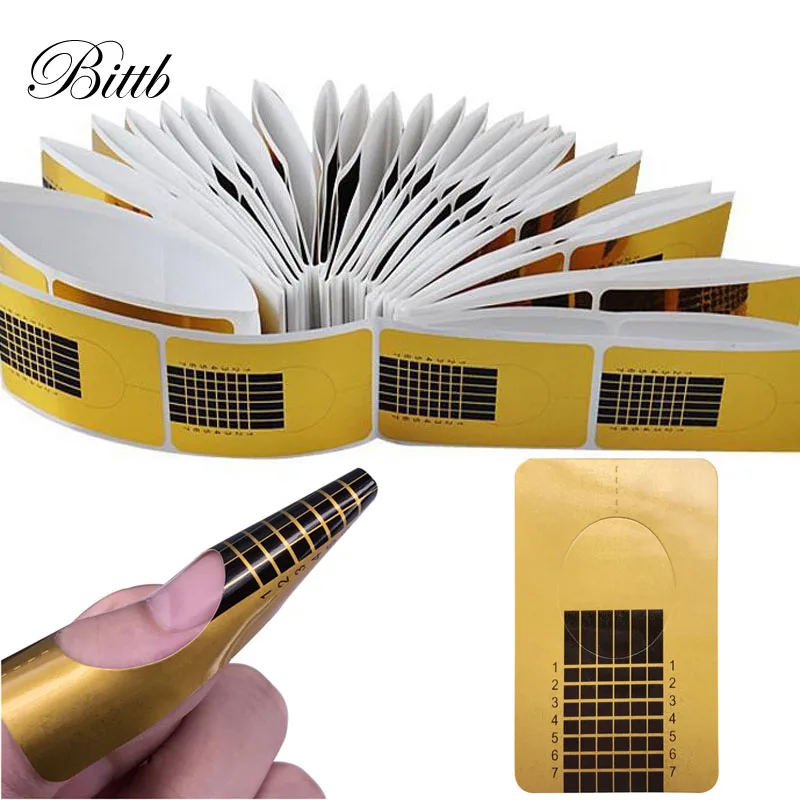 Форма для французского маникюра Bittb Типсы наращивания акрилового геля трафарет