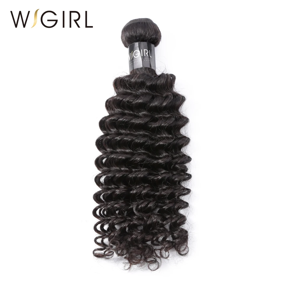 Wigirl волосы индийские девственные волосы глубокая волна необработанный натуральный цвет 8-28 30 дюймов Натуральные кудрявые пучки волос