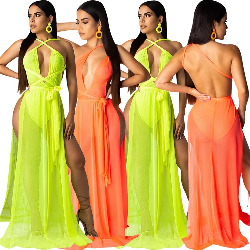 Женские сексуальные прозрачные сетчатые вечерние платья макси Adogirl + нижнее