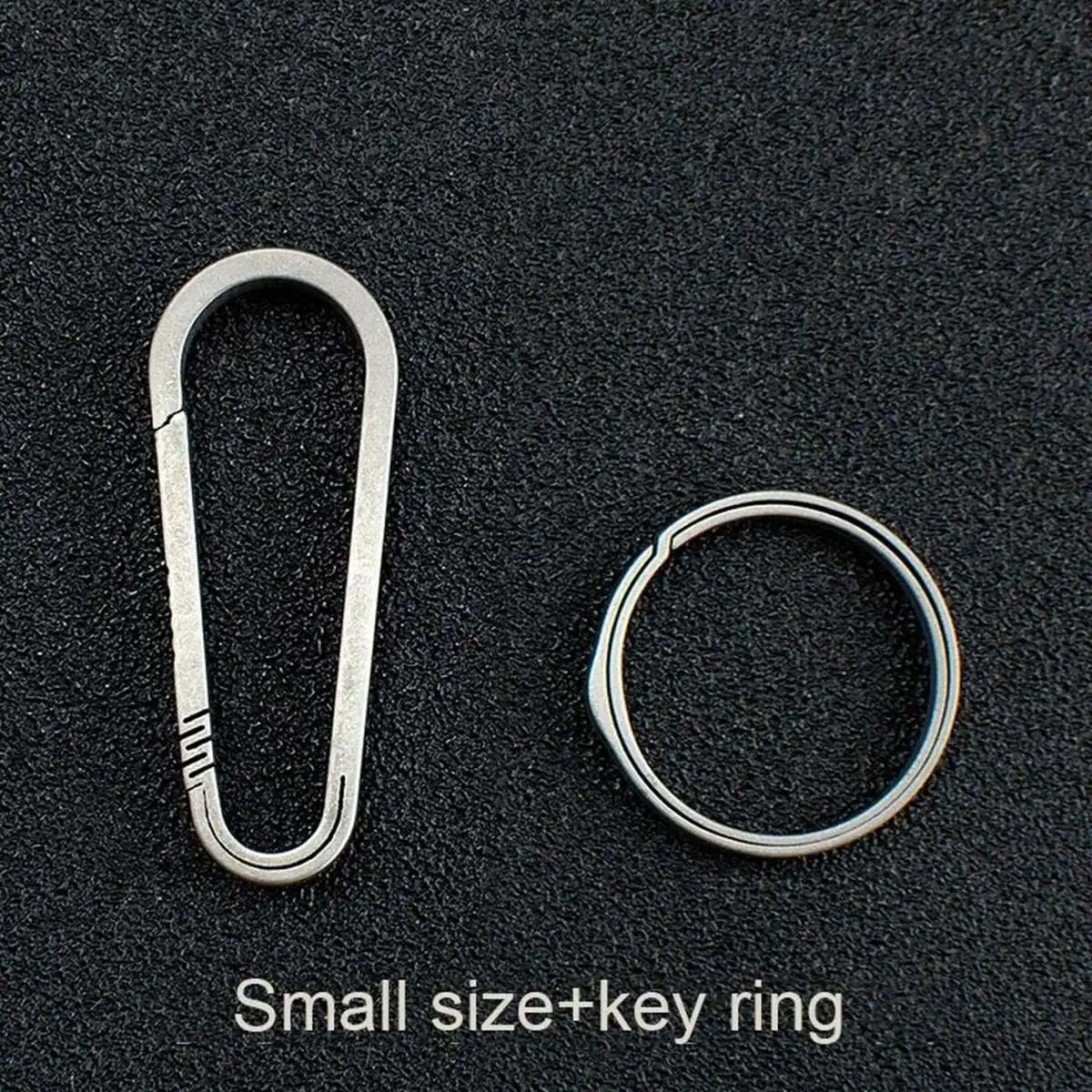 small gray add ring EDC титановый брелок для рюкзака Пряжка мини висячая Пряжка маленькая+ кольцо нагрузка 25 кг Прочный Рюкзак Пряжка - Цвет: small gray add ring
