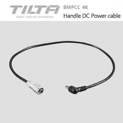 cable only 12V микро постоянного тока мужчина к BMPCC4K Мощность кабель для TILTA боковым фокусом ручка BMPCC 4k Камера клетка для F970 LP-E6 F570 Батарея аксессуары - Цвет: cable only