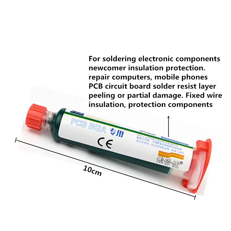 10 мл УФ затвердевающая мачтовая паяльная мачта устойчивая к изоляции печатная