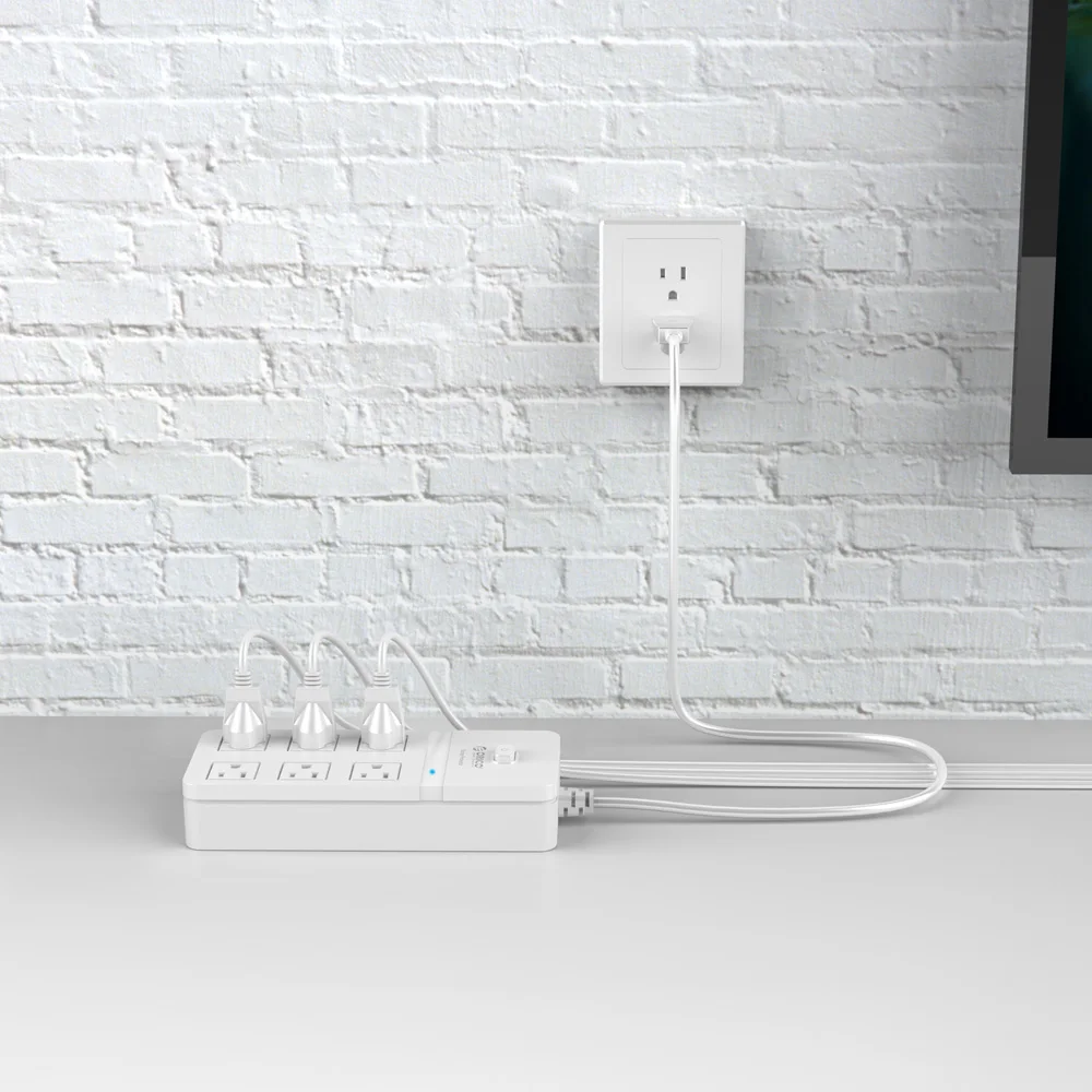 ORICO SPT S6 умная usb розетка штепсельная вилка США переключатель перегрузки защита от