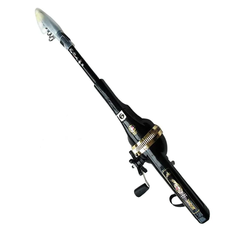 158 см Удочка комбо + катушка леска складная 27 телескопический полюс из