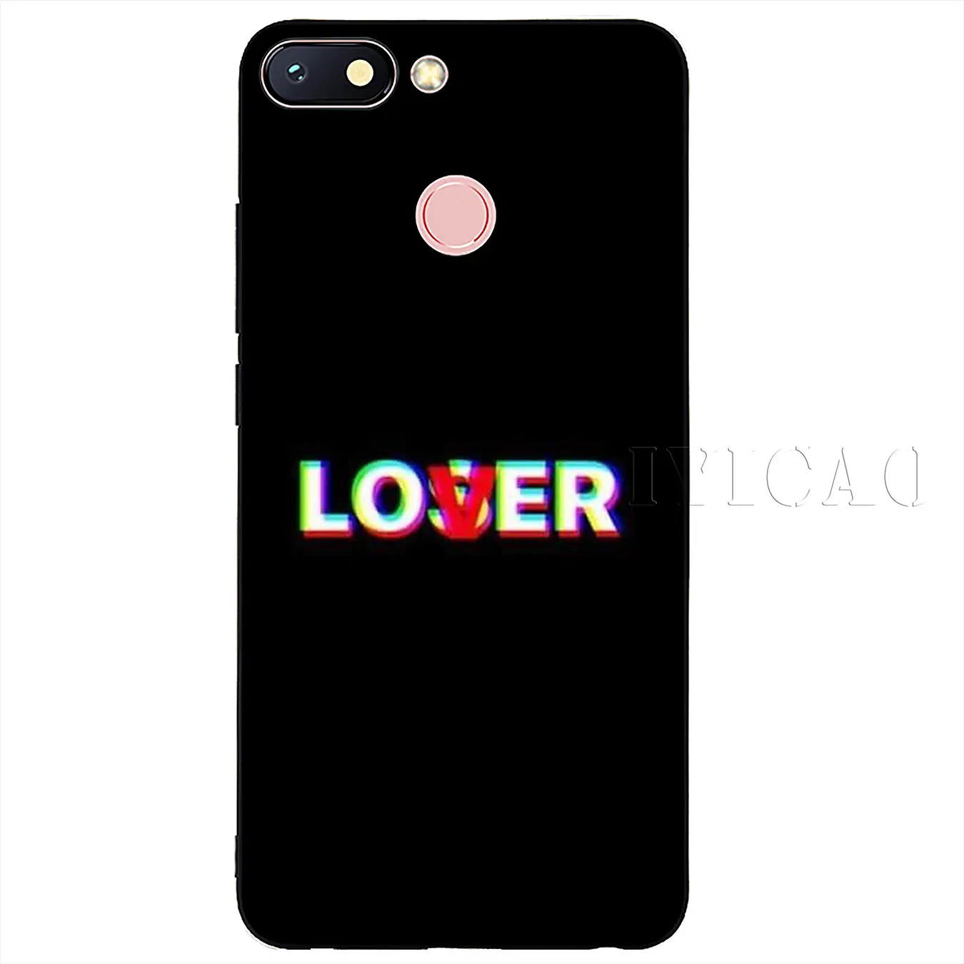 6 Мягкий силиконовый чехол IYICAO с цветным текстом на черном фоне для Xiaomi Redmi 6A 5A Note 8 7 4 4X5 Plus 6 Pro черный чехол из ТПУ - Цвет: 6