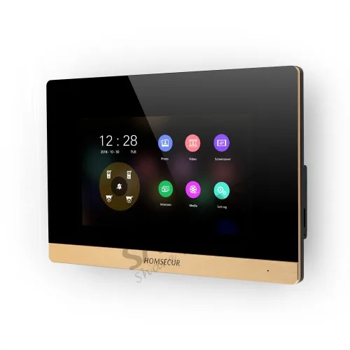 HOMSECUR 4 провода AHD Hands free видео и аудио умный дверной звонок с двухполосным Интерком