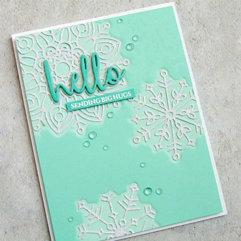 Letter Hello Metal Cutting Dies Stencil For DIY Scrapbooking Decorative Embossing Suit Paper Cards Die Cutting Template New