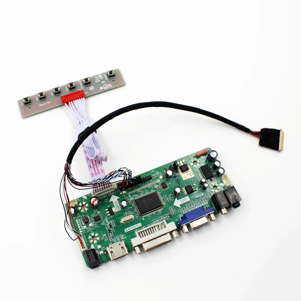 VGA HDMI DVI ауидио ЖК-дисплей плата контроллера HDMI-совместимый драйвер карты для 15 6