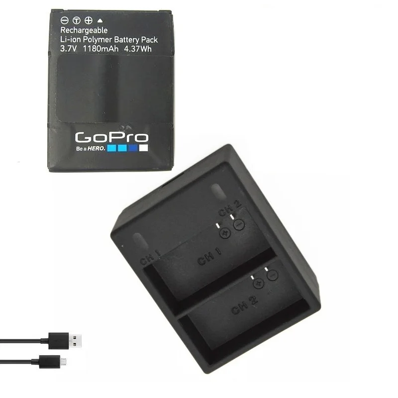 B package Для GoPro Hero 3/3+ зарядное устройство для камеры GoPro AHDBT 301 аксессуары для Gopro аккумулятор двойное зарядное устройство Clownfish - Цвет: B package