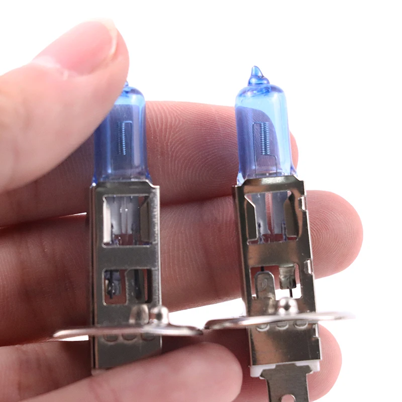 Суперъяркая галогенная лампа для автомобильных фар 1 шт. H1 12 В 6000K прозрачные