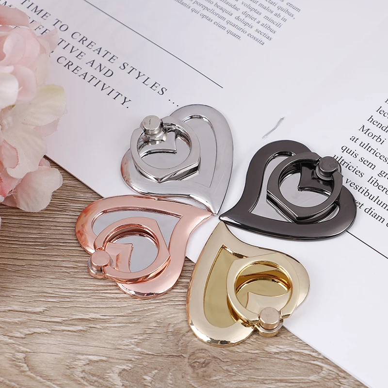 Universal 360 Rotating Finger Ring Holder for Cell Phone - MIRROR HEART Hand Stand Rotatin Mount Bracket | Мобильные телефоны и